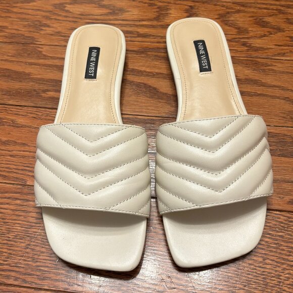 Nine West Off White Sandals - Picture 1 of 5